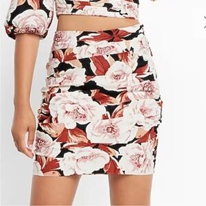 Zara Black and White Mini Skirt